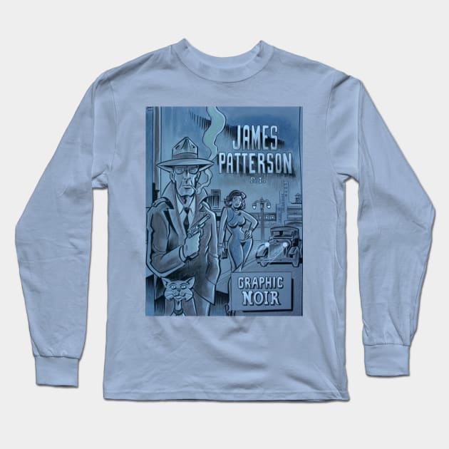 James Patterson Original Comic Book Cover Long Sleeve T-Shirt by BennettBlackLight